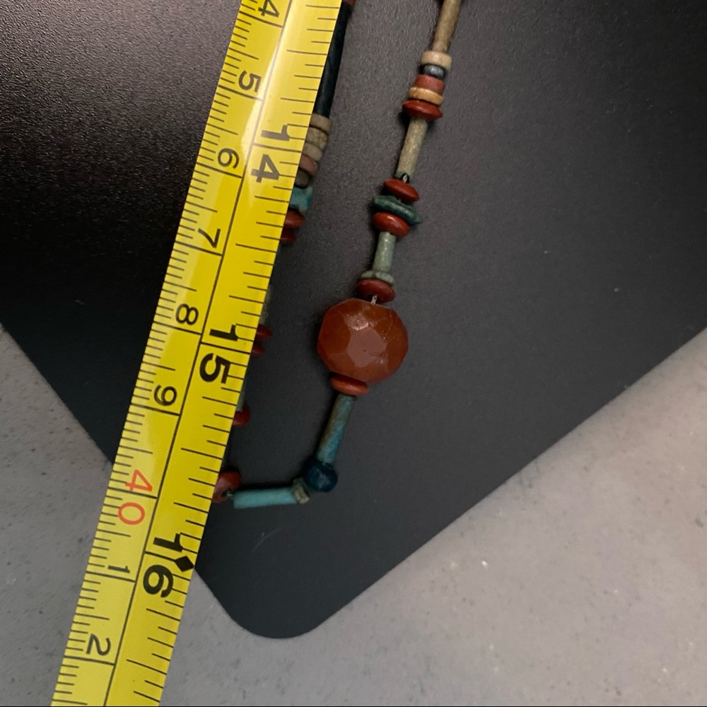 Vintage Multi Gemstone, Turquoise, Coral, Stone Long Beaded Pendant Necklace - Picture 13 of 16